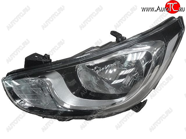4 399 р. Левая фара (c электрокорректором) BODYPARTS  Hyundai Solaris  RBr (2010-2014) седан дорестайлинг  с доставкой в г. Пермь