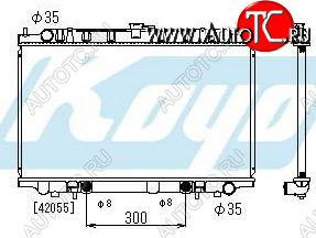 13 399 р. MAXIMA QX РАДИАТОР ОХЛАЖДЕН AT 2 3 (1 ряд) BODYPARTS nnmxq95-912  с доставкой в г. Пермь