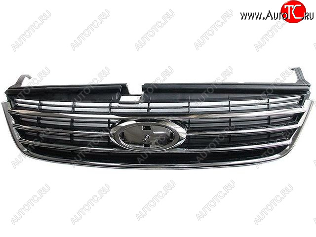 1 669 р. Решетка радиатора (пр-во Китай) BODYPARTS Ford Mondeo Mk4,BD дорестайлинг, седан (2007-2010) (хром)  с доставкой в г. Пермь