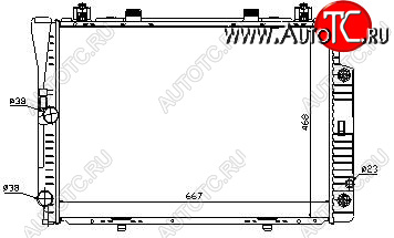 7 449 р. W140 РАДИАТОР ОХЛАЖДЕН (см.каталог) BODYPARTS md14092-911  с доставкой в г. Пермь