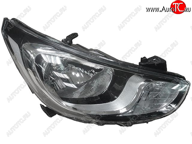 4 799 р. Правая фара (c электрокорректором) BODYPARTS  Hyundai Solaris  RBr (2010-2014) седан дорестайлинг  с доставкой в г. Пермь
