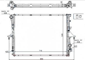 5 699 р. TOUAREG РАДИАТОР ОХЛАЖДЕН 2.5 TD (см.каталог) BODYPARTS vwtou02-913  с доставкой в г. Пермь. Увеличить фотографию 1