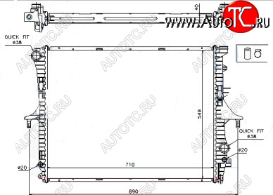 5 699 р. TOUAREG РАДИАТОР ОХЛАЖДЕН 2.5 TD (см.каталог) BODYPARTS vwtou02-913  с доставкой в г. Пермь