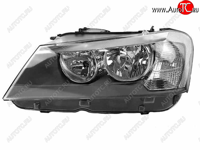 10 849 р. Левая фара (c электрокорректором) DEPO  BMW X3  F25 (2010-2014) дорестайлинг  с доставкой в г. Пермь