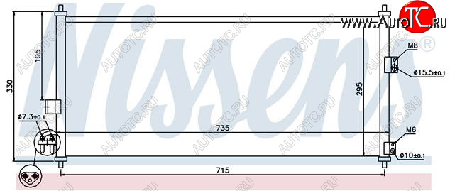 4 199 р. ALMERA (+ P12 02-) КОНДЕНСАТОР КОНДИЦ (см.каталог) BODYPARTS nnalm02-933  с доставкой в г. Пермь