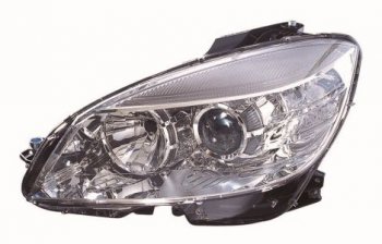 Левая фара (c электрокорректором) DEPO Mercedes-Benz C-Class  W204 (2007-2011) дорестайлинг седан