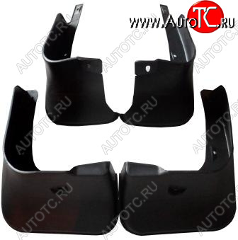 969 р. Комплект брызговиков (4 штуки) BodyParts  Toyota Corolla  E150 (2006-2013) седан дорестайлинг, седан рестайлинг  с доставкой в г. Пермь