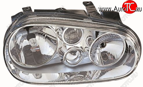 5 999 р. Левая фара передняя (с ПТФ) DEPO Volkswagen Golf 4 (1997-2003)  с доставкой в г. Пермь