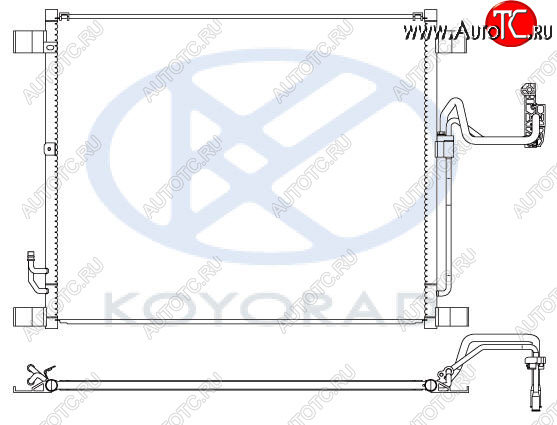 7 849 р. FX35 {EX35 09-} КОНДЕНСАТОР КОНДИЦ (KOYO) KOYORAD ifx3508-930  с доставкой в г. Пермь