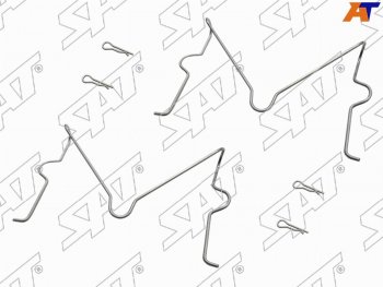 152 р. Комплект монтажный тормозных колодок FR TOYOTA LAND CRUISER PRADOSURF 02- SAT ST-349-0036  с доставкой в г. Пермь. Увеличить фотографию 1