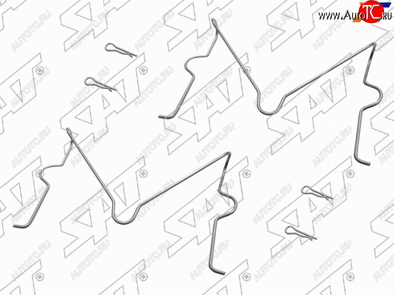 152 р. Комплект монтажный тормозных колодок FR TOYOTA LAND CRUISER PRADOSURF 02- SAT ST-349-0036  с доставкой в г. Пермь