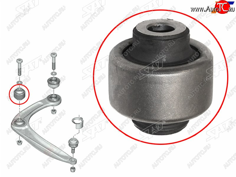 399 р. Сайлентблок Citroen Berlingo 08-22  C4 04-  Peugeot 308 07-15  Citroen C4 Aircross 12-16  DS4 12 SAT ST-352391  с доставкой в г. Пермь