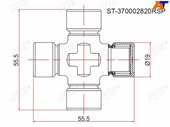 339 р. Крестовина RENAULT DUSTER 11- SAT ST-370002820RSP  с доставкой в г. Пермь. Увеличить фотографию 1