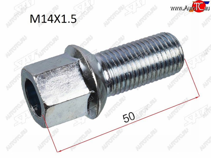 165 р. Болт колесный VW POLO 02-15JETTA 05-15TIGUAN 08-15SKODA FABIA 00-15OCTAVIA 97-15RAPID 1 SAT ST-431601139A  с доставкой в г. Пермь