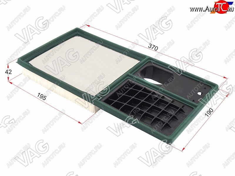 1 399 р. Фильтр воздушный VAG  Seat Altea  5P (2009-2013), Seat Altea Freetrack (2008-2025), Skoda Octavia ( A5,  A7,  A8) (2004-2022), Volkswagen Polo  5 (2009-2020)  с доставкой в г. Пермь
