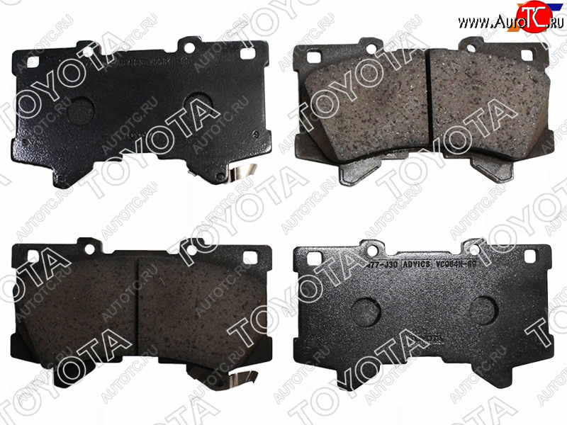 9 999 р. Колодки тормозные передние TOYOTA LAND CRUISER 300 21- V35A-FTS TOYOTA 04465-60380  с доставкой в г. Пермь