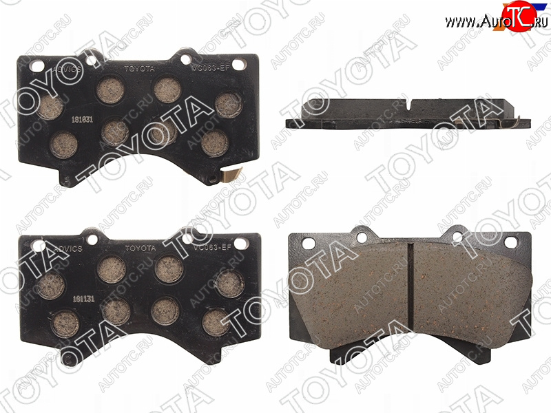 7 699 р. Колодки тормозные перед TOYOTA LAND CRUISER 200LEXUS LX570 07- TOYOTA 04465-YZZR2  с доставкой в г. Пермь