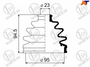 539 р. Пыльник ШРУСа наружный NISSAN CEFIRO A32A33 94-06TERRANO R50ATLAS F23 92-02 MARUICHI 05-413  с доставкой в г. Пермь. Увеличить фотографию 1