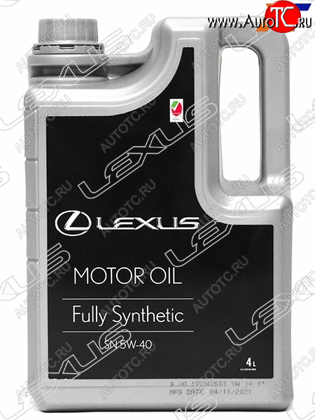 2 859 р. Масло моторное LEXUS (пластиковая канистра) 5W-40 SN 4Л (Синтетика) ОАЭ LEXUS 08880-83717  с доставкой в г. Пермь