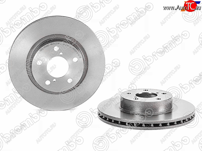 4 099 р. Передний тормозной диск (вентилируемый, d 260) BREMBO Subaru Impreza GC седан (1992-2000)  с доставкой в г. Пермь