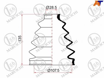 1 129 р. Пыльник ШРУСа наружный TOYOTA LAND CRUISER 100 ##J101 98-07 MARUICHI 02-145  с доставкой в г. Пермь. Увеличить фотографию 1