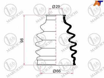 679 р. Пыльник ШРУСа наружный RR TOYOTA MARK 2MARK 2 BLIT GX11#JZX11#VEROSSA GX11#JZX110 1JZFSE MARUICHI 02-156  с доставкой в г. Пермь. Увеличить фотографию 1
