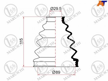899 р. Пыльник ШРУСа наружный TOYOTA LAND CRUISER PRADO 96-08 MARUICHI 02-153  с доставкой в г. Пермь. Увеличить фотографию 1