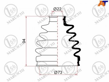 669 р. Пыльник ШРУСа наружный SUBARU FORESTER SH 07-13 MARUICHI 02-182  с доставкой в г. Пермь. Увеличить фотографию 1
