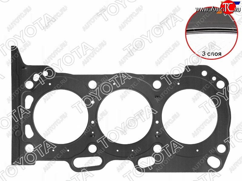 4 199 р. Прокладка головки блока TOYOTA 3-5GRF#E RH TOYOTA 11115-31041  с доставкой в г. Пермь