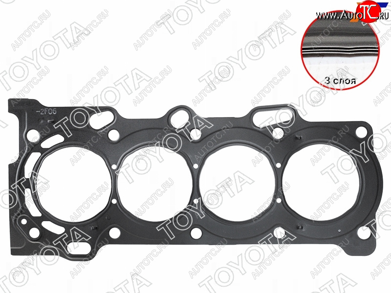 3 999 р. Прокладка головки блока TOYOTA COROLLA,WILL,WISH 1ZZFE 02- TOYOTA 11115-22050  с доставкой в г. Пермь