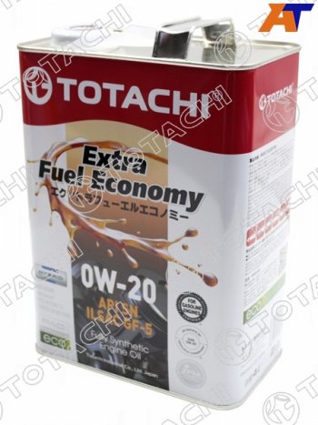 4 749 р. Масло моторное синтетическое TOTACHI Extra Fuel Economy 0W-20 SN, GF-5 4л TOTACHI 11404  с доставкой в г. Пермь. Увеличить фотографию 2