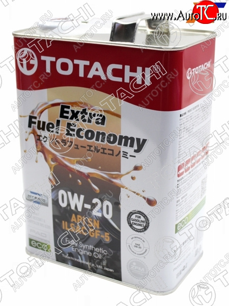 4 749 р. Масло моторное синтетическое TOTACHI Extra Fuel Economy 0W-20 SN, GF-5 4л TOTACHI 11404  с доставкой в г. Пермь