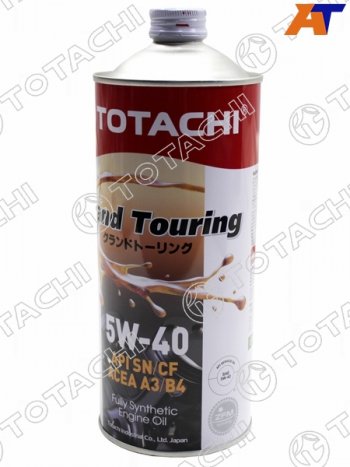 1 399 р. Масло моторное синтетическое TOTACHI Grand Touring 5W-40 SNCF, A3B4 1л TOTACHI 11901  с доставкой в г. Пермь. Увеличить фотографию 1