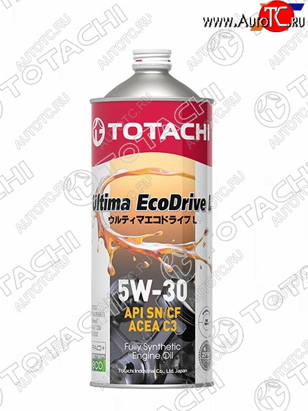 1 299 р. Масло моторное синтетическое TOTACHI Ultima Ecodrive L 5W-30 SNCF, C3 1л TOTACHI 12101  с доставкой в г. Пермь