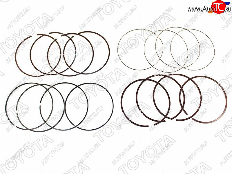 8 449 р. Кольца поршневые TOYOTA COROLLA,IST,AURIS 2,3ZRFE 07- TOYOTA 13011-37090  с доставкой в г. Пермь