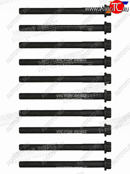 4 699 р. Комплект болтов ГБЦ TOYOTA LAND CRUISER VDJ70VDJ200 (10 штук) VICTOR REINZ 14-11664-01  с доставкой в г. Пермь
