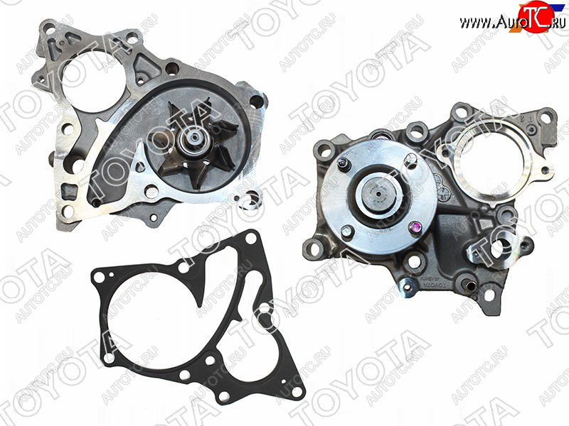 10 999 р. Насос охлаждения 1GD LC PRADO GDJ15# 15- (с прокладкой) TOYOTA 16100-19365  с доставкой в г. Пермь