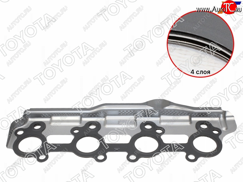 2 359 р. Прокладка выпускного коллектора TOYOTA LAND CRUISER 200 2UZFE 07- TOYOTA 17198-50010  с доставкой в г. Пермь