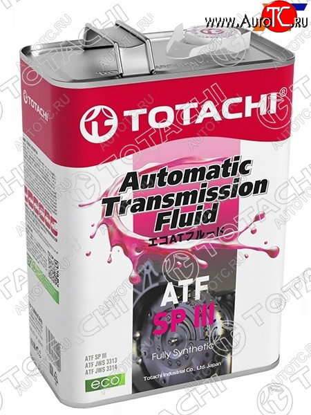 4 599 р. Масло трансмиссионное синтетическое TOTACHI ATF SP-III 4л TOTACHI 20404  с доставкой в г. Пермь