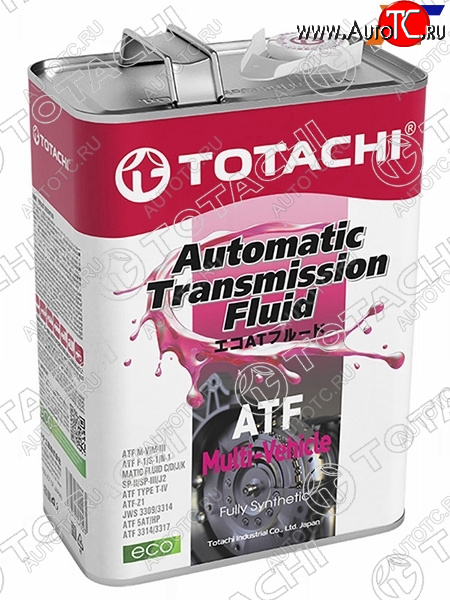 4 199 р. Масло трансмиссионное синтетическое TOTACHI ATF MULTI-VEHICLE 4л TOTACHI 20604  с доставкой в г. Пермь