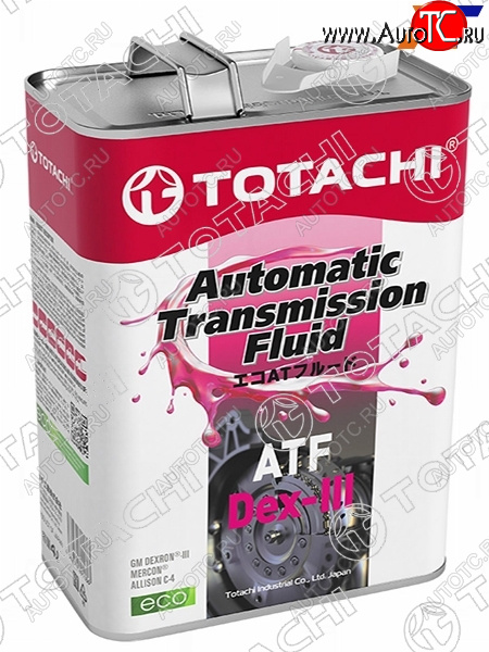 3 699 р. Масло трансмиссионное синтетическое TOTACHI ATF DEX- III 4л TOTACHI 20704  с доставкой в г. Пермь