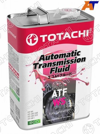 5 299 р. Масло трансмиссионное синтетическое TOTACHI ATF WS 4л TOTACHI 20804  с доставкой в г. Пермь. Увеличить фотографию 1