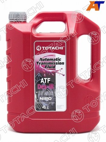 2 179 р. Масло трансмиссионное синтетическое TOTACHI NIRO ATF DEX III 4л Декстрон 3 TOTACHI 21204  с доставкой в г. Пермь. Увеличить фотографию 1