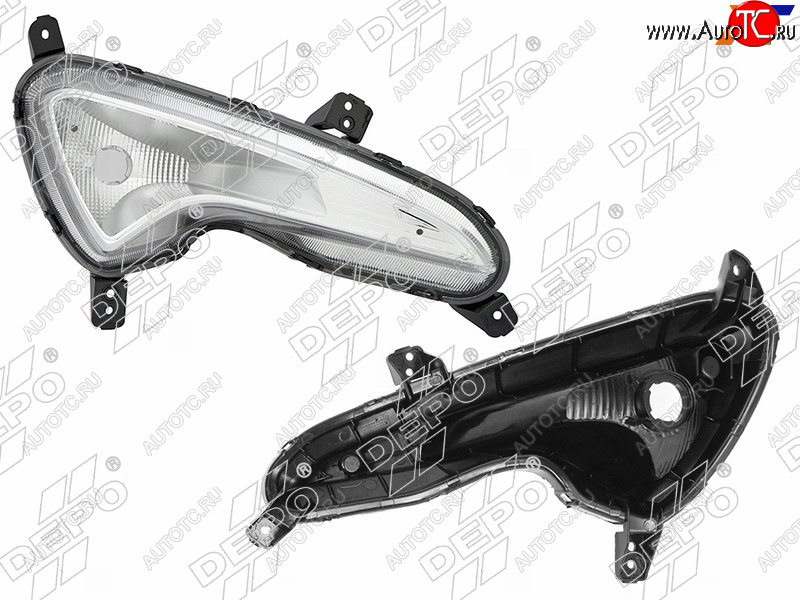 2 399 р. Фара противотуманная (Спереди Справа) Hyundai Solaris 14-17 DEPO 221-1603R-UE  с доставкой в г. Пермь