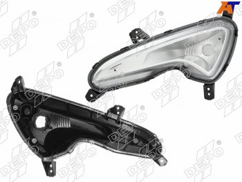 2 399 р. Фара противотуманная (Спереди Слева) Hyundai Solaris 14-17 DEPO 221-1603L-UE  с доставкой в г. Пермь. Увеличить фотографию 2