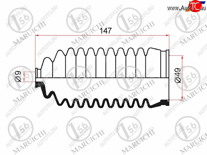 719 р. Пыльник рулевой рейки TOYOTA SV3#SV4#ST18# MARUICHI 26-486  с доставкой в г. Пермь