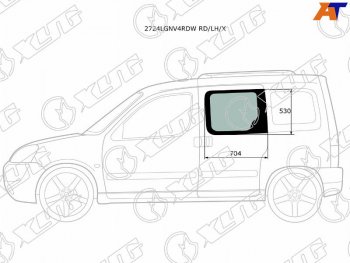 1 579 р. Стекло боковое опускное (Сзади Слева Цвет зеленый) Citroen Berlingo 96-12  Peugeot Partner 96-12 XYG 2724LGNV4RDW RD/LH/X  с доставкой в г. Пермь. Увеличить фотографию 1