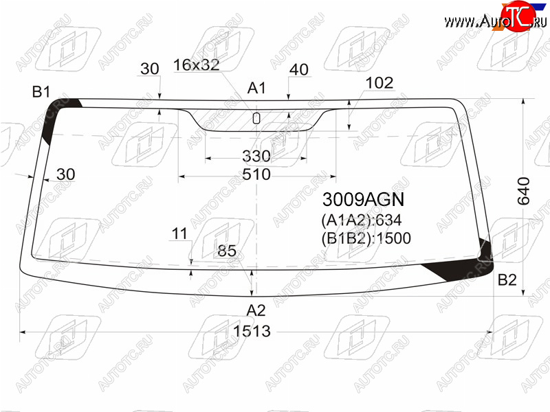 3 999 р. Стекло лобовое SSANGYONG KORANDO 96-06TAGER (ТАГАЗ) 08-12                                           FUYAO 3009AGN  с доставкой в г. Пермь
