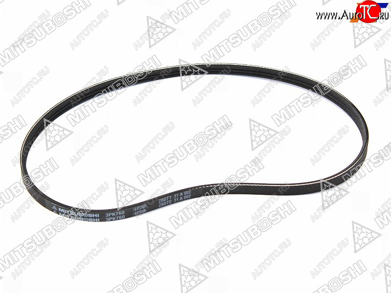 272 р. Ремень поликлиновой TOYOTA 3S#4S-FE (PS) ST19#ST21#ST20#SV4#SXA1#SXN1#SXM1# MAZDA CAPELLA GD MITSUBOSHI 3PK760  с доставкой в г. Пермь