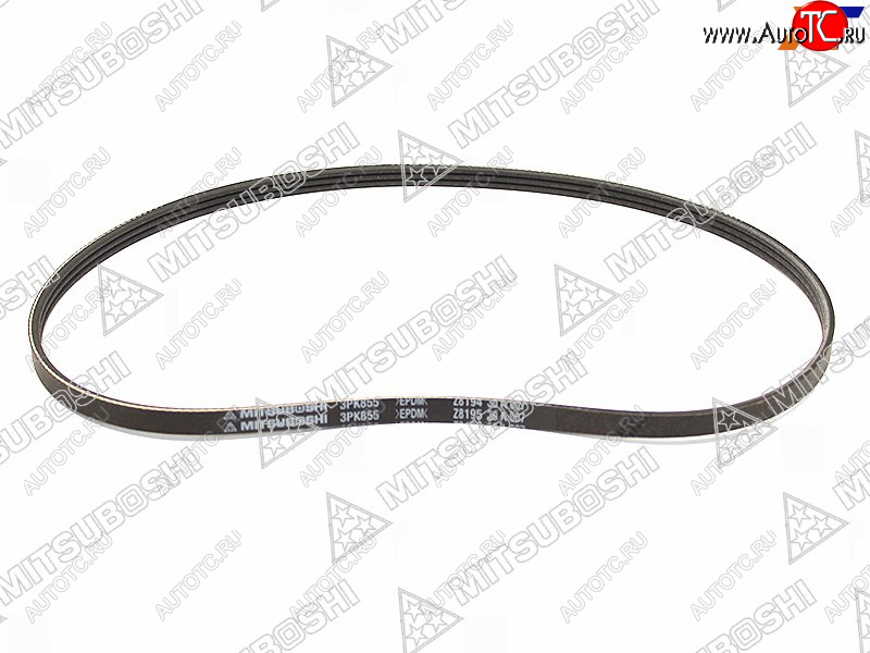 299 р. Ремень поликлиновой NISSAN B15G10Y11C34V10, QG1#RB20E (PS) MITSUBOSHI 3PK855  с доставкой в г. Пермь